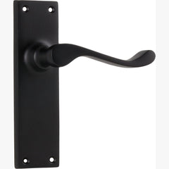 Door Lever Victorian Latch Pair Matt Black