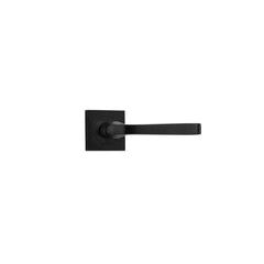 Door Lever Annecy Square Rose Matt Black