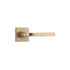 Door Lever Annecy Square Rose Brushed Brass