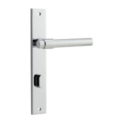 Door Lever Helsinki Rectangular Privacy Pair Polished Chrome