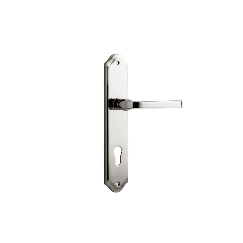 Door Lever Annecy Shouldered Euro Polished Nickel