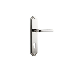 Door Lever Annecy Shouldered Euro Polished Nickel