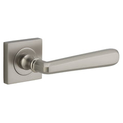 Door Lever Copenhagen Square Rose Satin Nickel