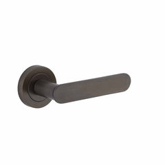 Door Lever Bronte Round Rose Signature Brass