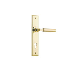 Door Lever Berlin Chamfered Euro Polished Brass