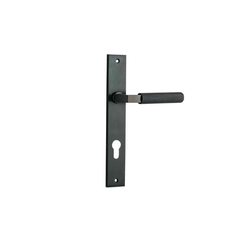 Door Lever Brunswick Rectangular Euro Signature Brass