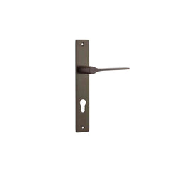Door Lever Como Rectangular Euro Signature Brass