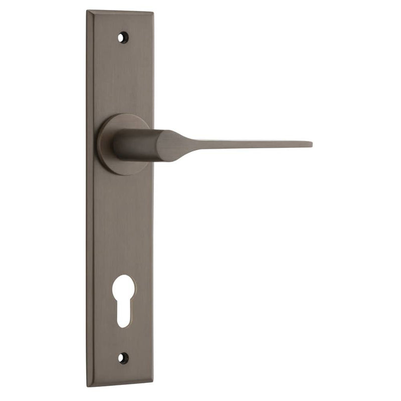 Door Lever Como Chamfered Euro Signature Brass