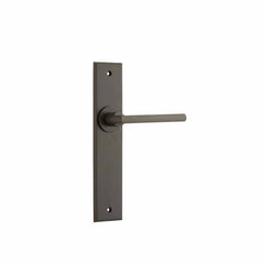 Door Lever Baltimore Chamfered Latch Signature Brass