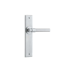 Door Lever Helsinki Chamfered Latch Brushed Chrome