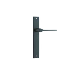 Door Lever Como Rectangular Latch Matt Black