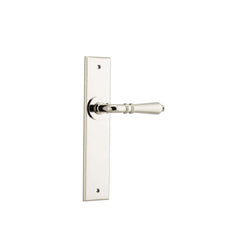 Door Lever Sarlat Chamfered Latch Polished Nickel