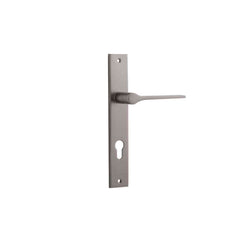Door Lever Como Rectangular Euro Satin Nickel