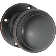 Door Knob Milton Round Rose Pair Antique Copper