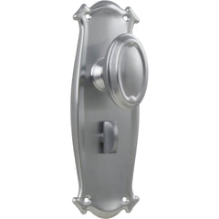 Door Knob Bungalow Privacy Pair Satin Chrome