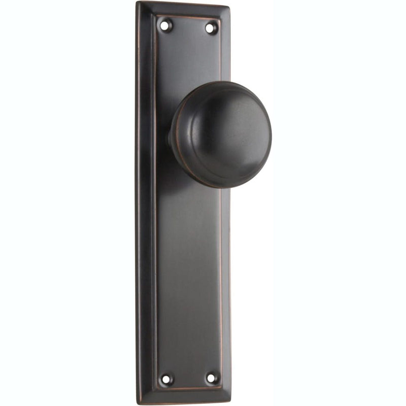 Door Knob Richmond Latch Pair Antique Copper