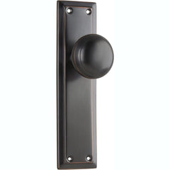 Door Knob Richmond Latch Pair Antique Copper