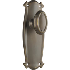 Door Knob Bungalow Latch Pair Antique Brass
