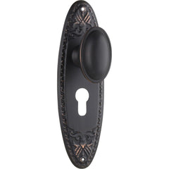 Door Knob Fitzroy Euro Pair Antique Copper