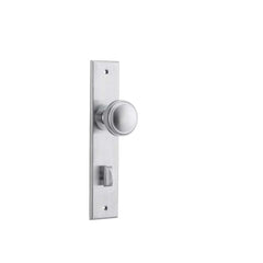 Door Knob Paddington Chamfered Privacy Brushed Chrome