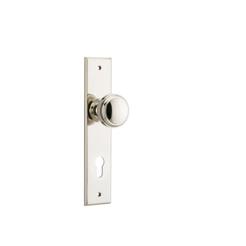 Door Knob Paddington Chamfered Euro Polished Nickel