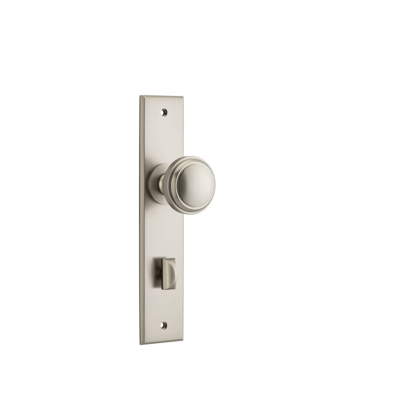 Door Knob Paddington Chamfered Privacy Satin Nickel
