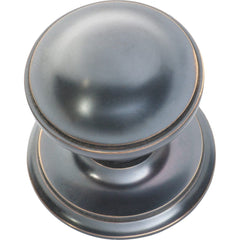Centre Door Knob Round Antique Copper