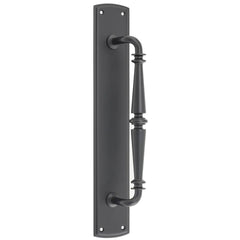 Pull Handle Sarlat Backplate Matt Black 380mm