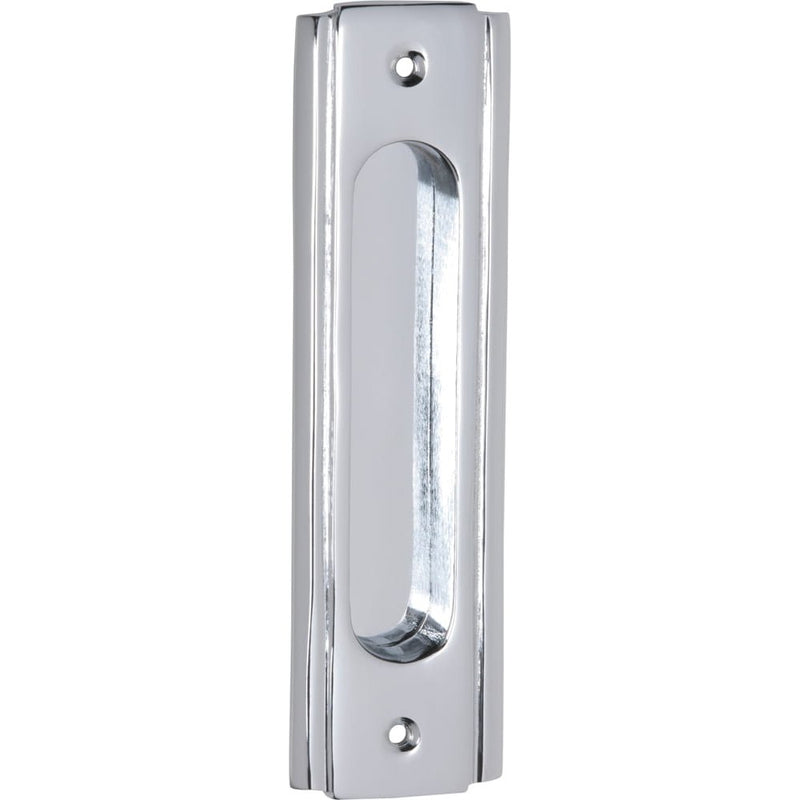Sliding Door Pull Traditional Chrome Plated H150xW43mm