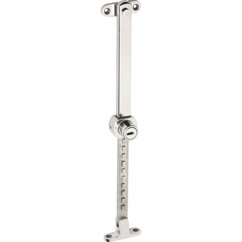 Casement Stay Stainless Steel Telescopic Locking Polished Stainless Steel