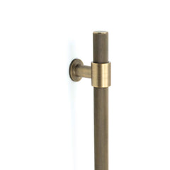 Momo Belgravia Knurled Door Pull With Back To Back Fixing 416mm Dark Brushed Bra