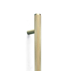 Momo Bellevue Knurled Door Pull With Back To Back Fixing 416mm Brushed Satin Bra