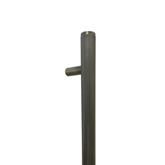 Momo Bellevue Knurled Door Pull With Back To Back Fixing 416mm Dark Brushed Bras