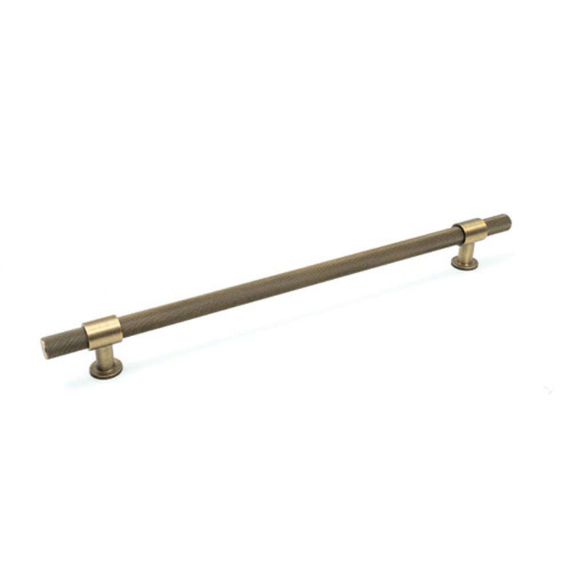 Momo Belgravia Knurled 416mm Solid Brass Appliance Pull Dark Brushed Brass
