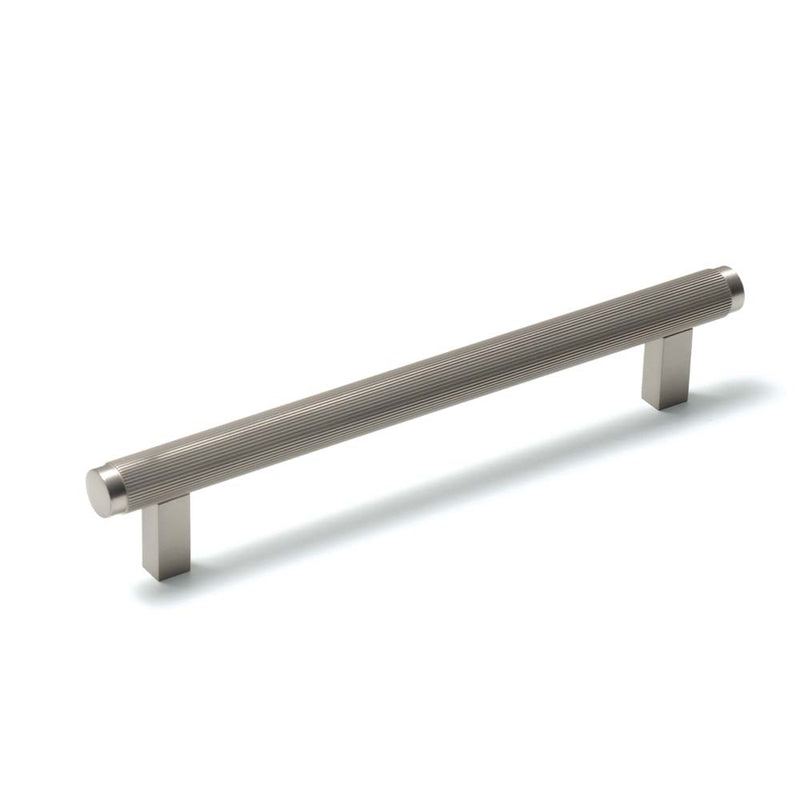 Momo Bellevue 160mm Solid Brass Lined Bar Pull Dull Brushed Nickel