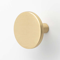 Reed 35mm Round Knob Brushed Gold