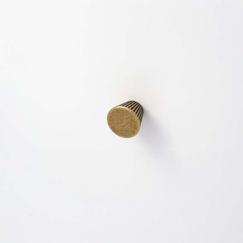 Cascade 30mm Cone Knob Antique Brass