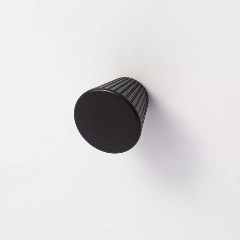 Cascade 30mm Cone Knob Matt Black