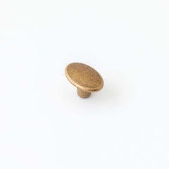 Century 37mm Oval Knob Antique Brass