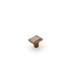 Cast 30x25mm Rectangle Knob Light Bronze