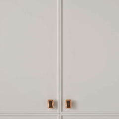 Cast 40x30mm Rectangle Knob Light Bronze