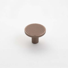 Monaco 30mm Round Knob Matt Rose Gold