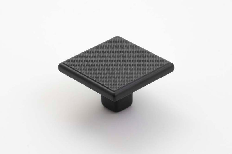 Monaco 35mm Square Knob Matt Black