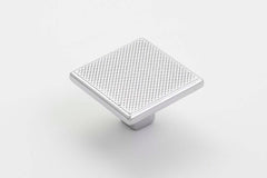 Monaco 35mm Square Knob Polished Chrome