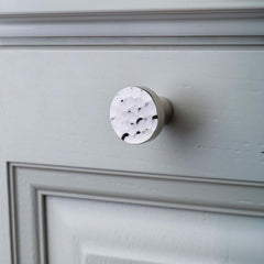 Tarn 38mm Hammered Knob Polished Nickel