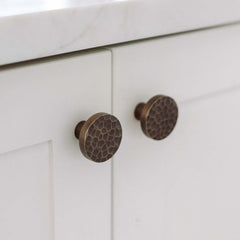 Tarn 38mm Hammered Knob Aged Brass