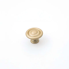 Shaker 35mm Fluted Knob Matt Brushed Brass