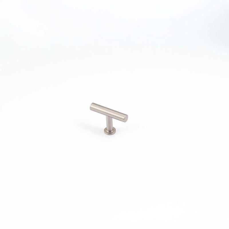 Strand 50mm Solid Brass T-Bar Handle Dull Brushed Nickel