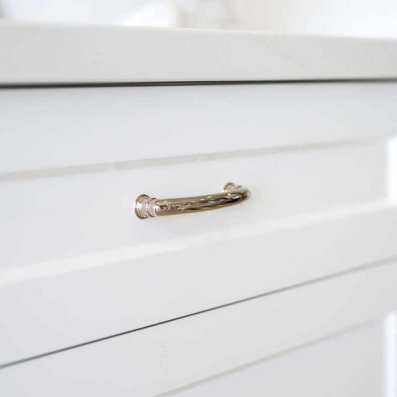 Decade 102mm Ridged Handle Polished Nickel