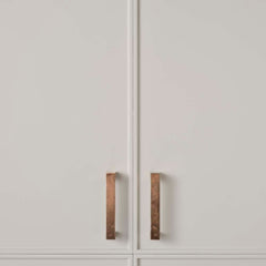 Cast 128mm D-Pull Handle Light Bronze